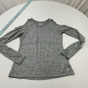 Old Navy Heather Gray Women's Long Sleeve Tee
